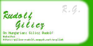 rudolf gilicz business card